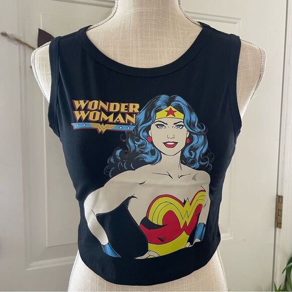 DC Comics By Shein Women Core X  Hero Cartoon Character Tank Top Black (Size M) - Picture 5 of 12